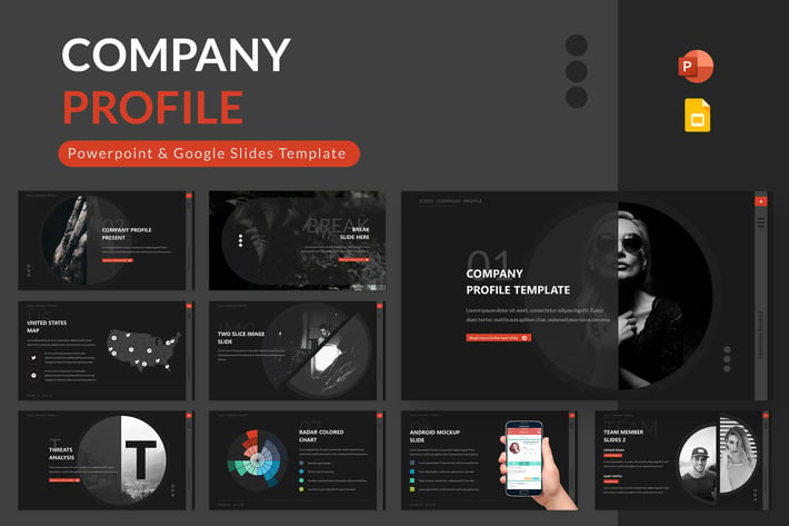 Company Profile Powerpoint & Google Slides