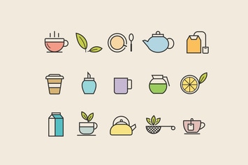 15 Tea Icons