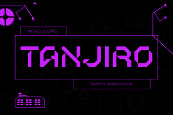 Tanjiro - The Modern Futuristic Font