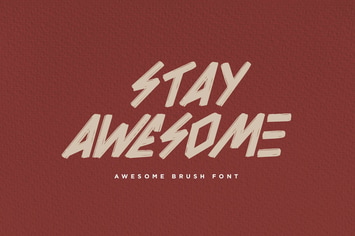 Awesome Brush Font