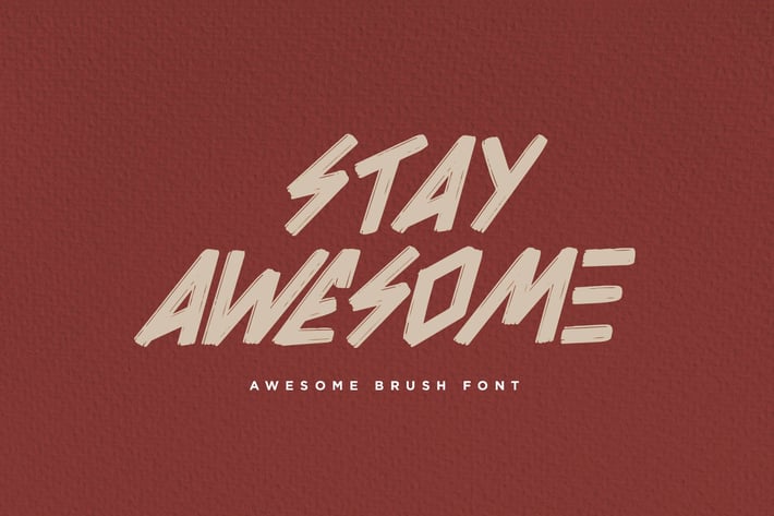 Awesome Brush Font