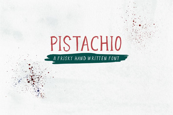 Pistachio Handwritten Font