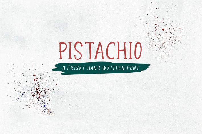 Pistachio Handwritten Font