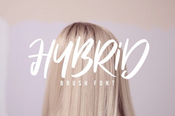 Hybrid Brush Font
