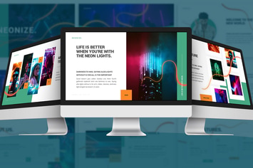 Neonize - Neon Google Slides Template