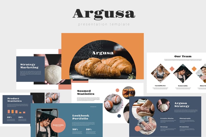 Argusa - Bakery Powerpoint Template 