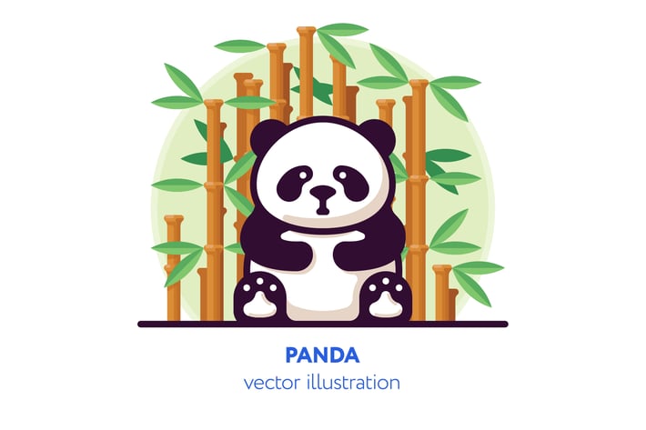 Panda vector illustration