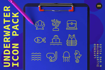 Underwater icon pack