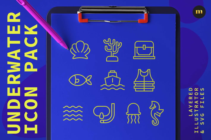 Underwater icon pack