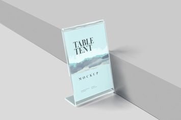 Tent Card Stand Mockups