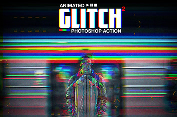Animated Glitch 2 - Photoshop Action