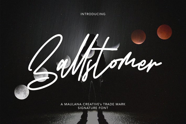 Ballstomer Signature Font