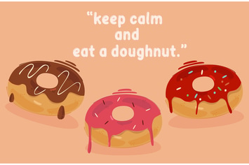 Melted Doughnut Illustration