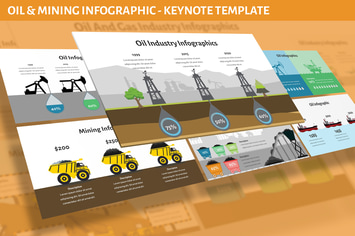 Oil and Mining Infographic for Keynote