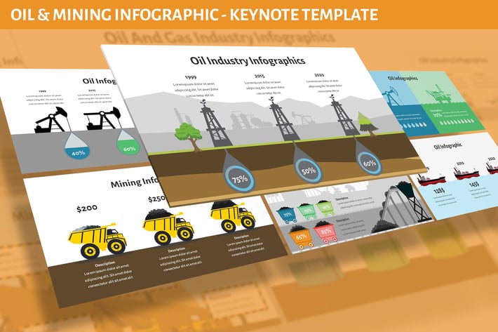 Oil and Mining Infographic for Keynote