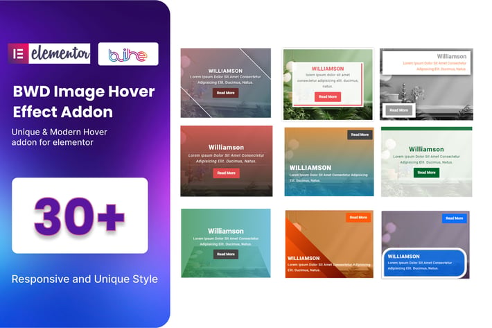 BWD Image Hover Effect addon for elementor