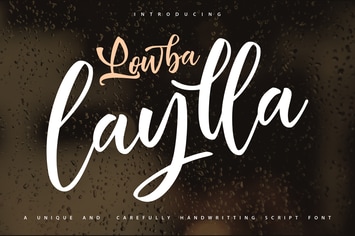 LowbaLaylla | Unique Handwriting Script Font
