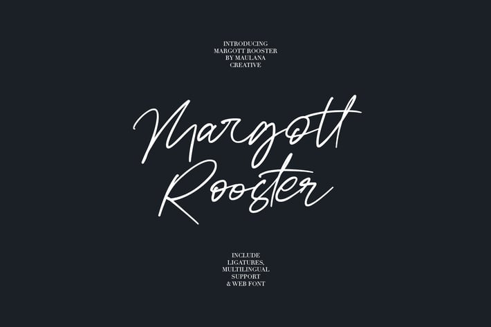 Margott Rooster - Signature Font