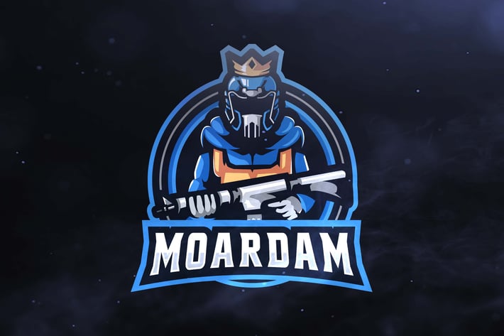 Football Soldier Sport and Esports Logos