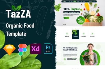TazZA - Organic Food Template