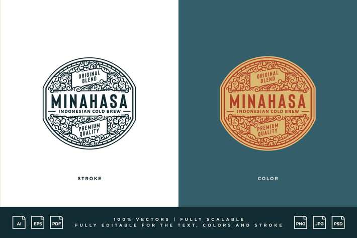 Coffee Logo - Minahasa Indonesian Cold Brew