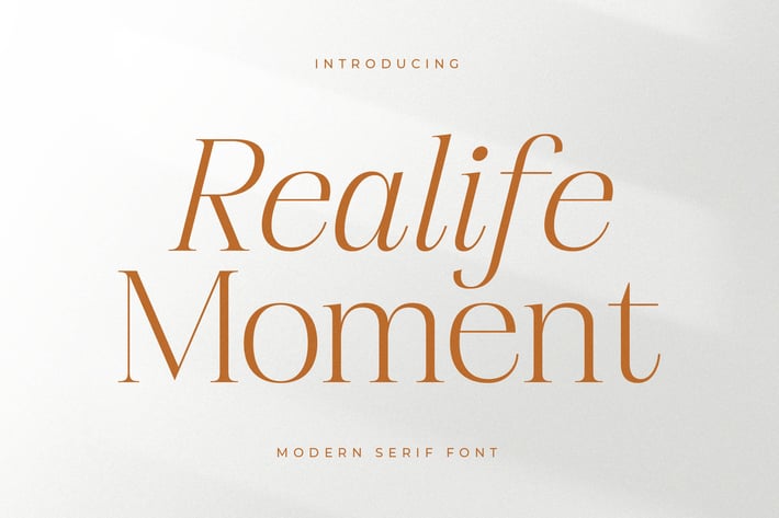 Realife Moment Modern Serif Font