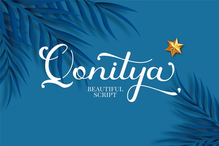 Qonitya - Beautiful Script Font