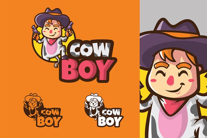Cow Boy - Mascot & Esport Logo
