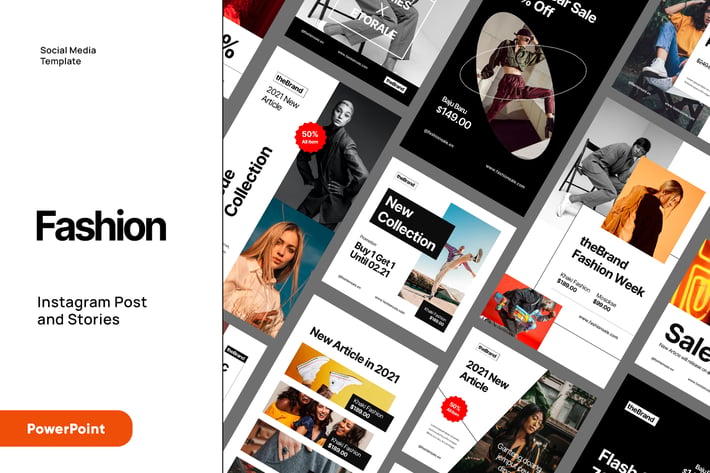 Fashion Instagram Post and Stories Powerpoint