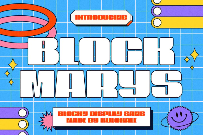 Block Marys - Hipster Display Sans Font