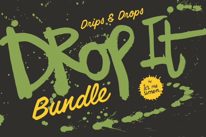 Drop it ink drip textures