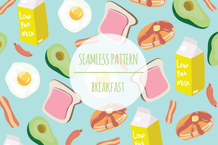 Breakfast – Seamless Pattern