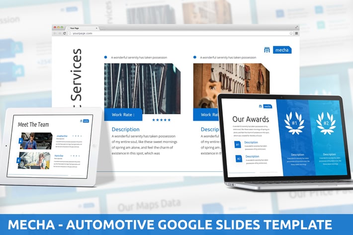 Mecha - Automotive Google Slides Template