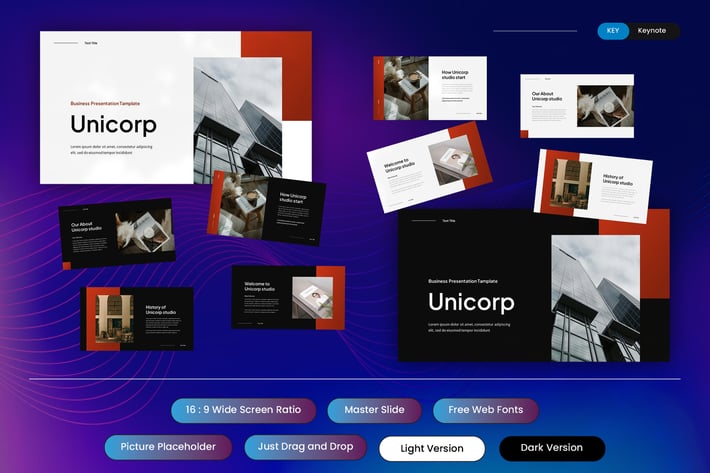 Unicorp - Business Keynote Template