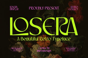 Losera - A Beautiful Retro Font