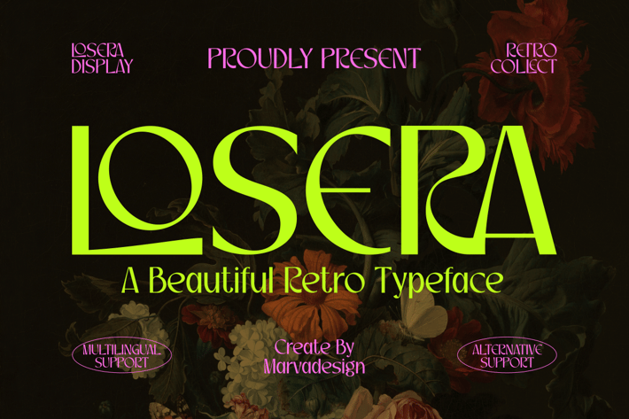 Losera - A Beautiful Retro Font