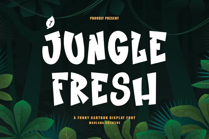 Jungle Fresh Funny Cartoon Display Font