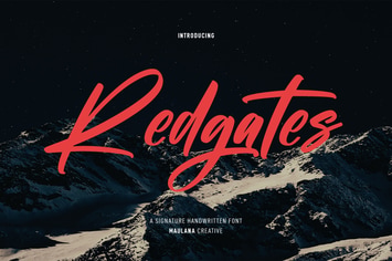 Redgates Script Font
