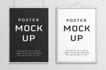Poster Mock Up – A/B/C Paper Sizes