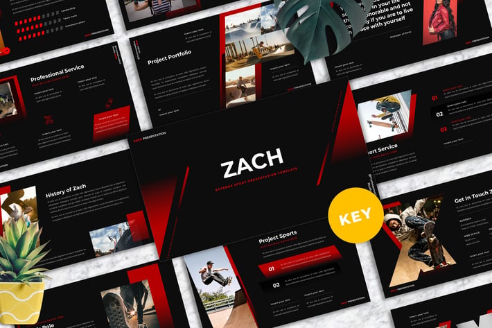 Zach - Extreme Sport Keynote Templates