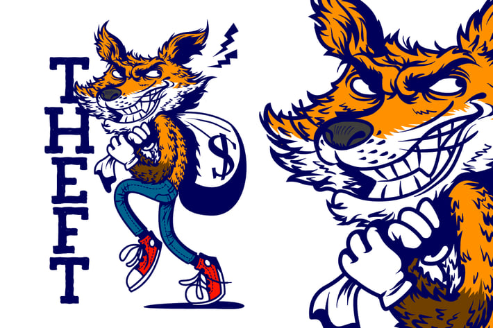 Fox Robber Tshirt Graphic