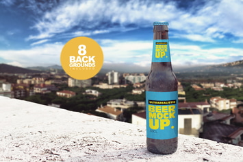 Backgrounds Beer Bottle Mockup