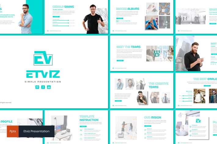 Etviz - Simple Powerpoint Template