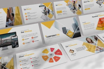 Corporatum - Annual Report Powerpoint Template