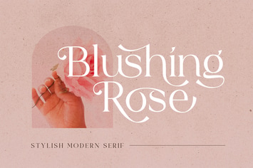 Blushing Rose - Stylish Modern Serif