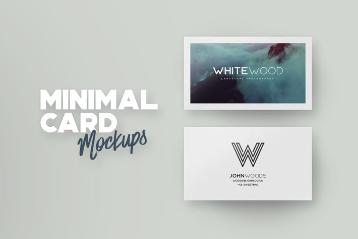 Minimal Card Mockups