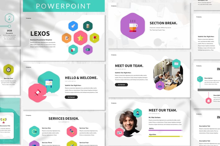 Lexos - Startup Powerpoint Template