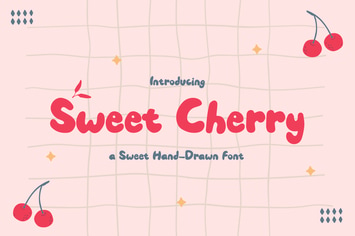 Sweet Cherry – a Sweet Hand-Drawn Font