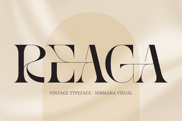 Reaga Vintage - Branding Logo Font