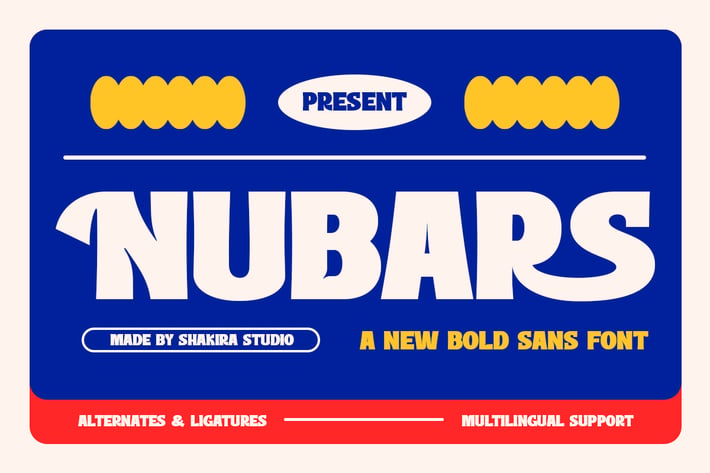 Nubars - Modern Logo Font